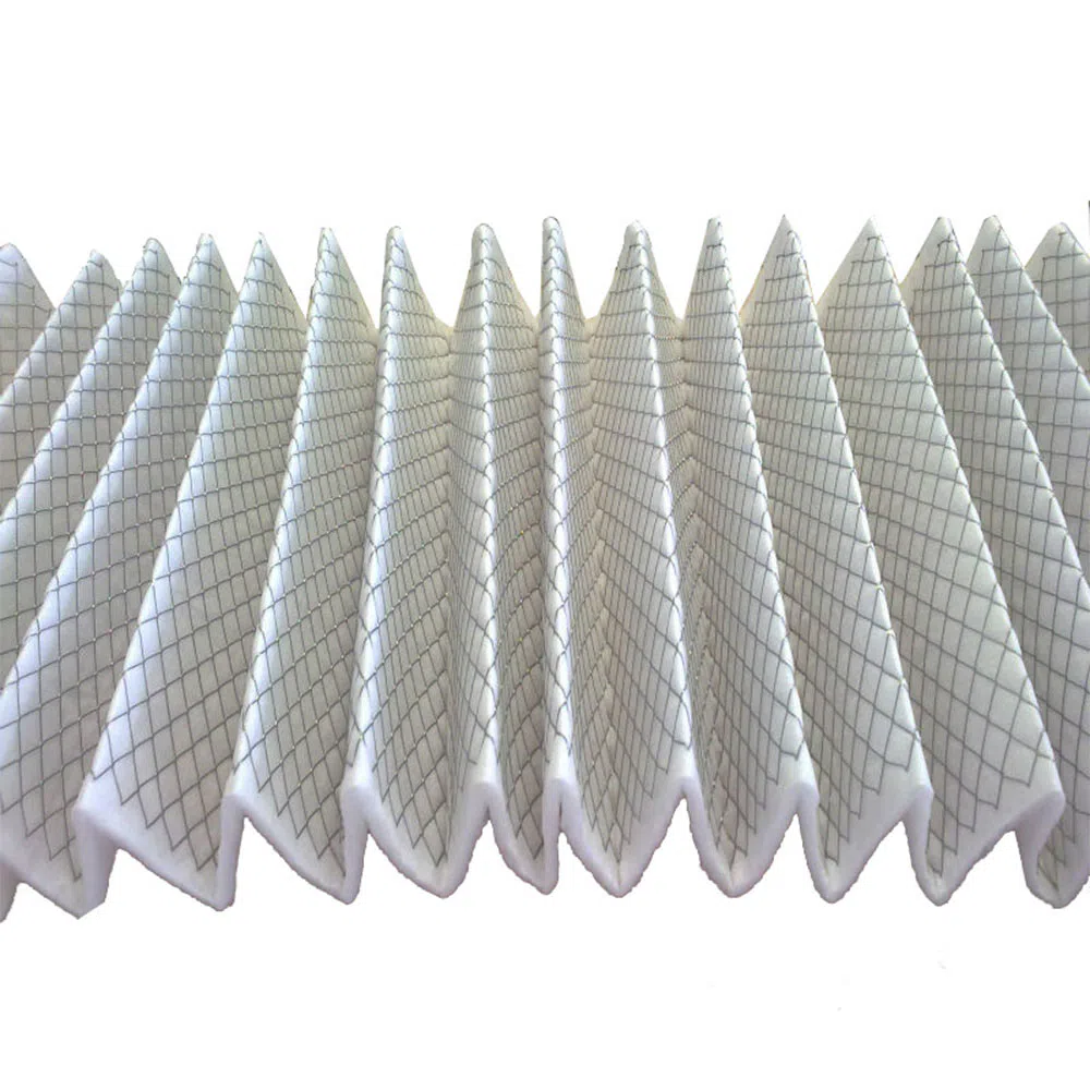 Gefaltetes synthetisches Plattenfiltermedium für Luftfilter
